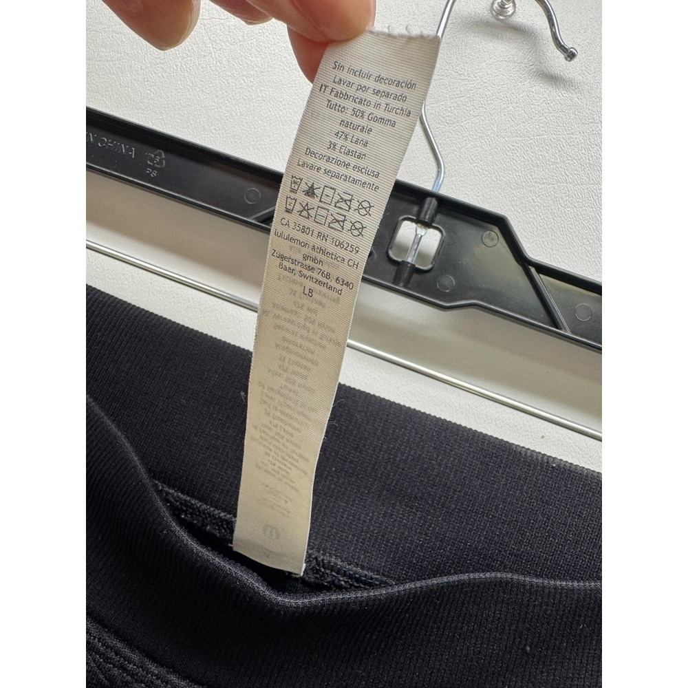 Lululemon Engineered Warmth Pant‎ Women 4 Black Textured Wool Blend Joggers - Picture 8 of 10